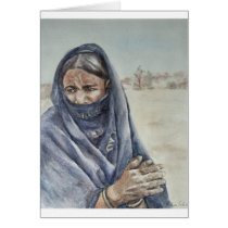 Tuareg Woman Clapping cards