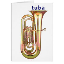 Tuba Greeting Card