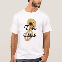 Tuba Chick t-shirts