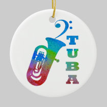 Tuba con el Clef bajo adornos