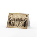 Tuba Cops (Sepia) Greeting Card