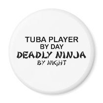 Tuba Deadly Ninja by Night Fridge Magnets