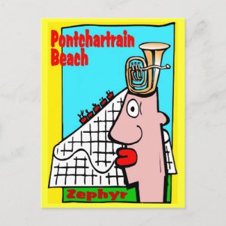Tuba Head Remembers Pontchartrain Beach postcard