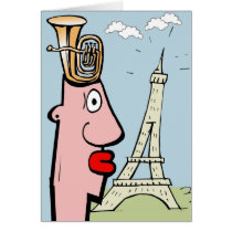 Tuba Head Visits Paris cards