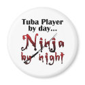 Tuba Player by Day... magnets