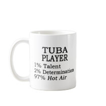 Tuba Player Hot Air Coffee Mugs