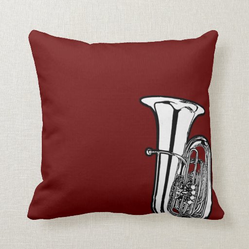 TubaThrowPillowPunchOfCrimsonZazzle TubaThrowPillowPunchOfCrimsonZazzle