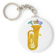 Tuba with Big Fat Sound Keychain