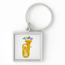 Tuba with Big Fat Sound Key Chains