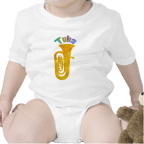 Tuba with Big Fat Sound Baby Bodysuits