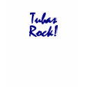 Tubas Rock - Blue Lettering t-shirts