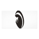Tube Surfer Black Photo Greeting Card