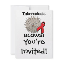 Tuberculosis Blows Awareness Design Custom Invites
