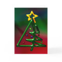 Tubular Chrome Christmas Tree cards