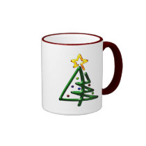 Tubular Chrome Christmas Tree mugs