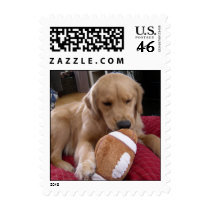 Tucker the Football Puppy postage by kristyfollett Tucker the Football Puppy postage