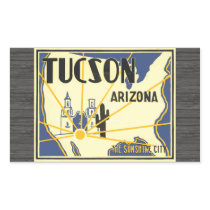 Tucson Arizona The Sunshine City, Vintage Sticker