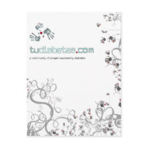 TuDiabetes.com  Postcard |White Line|