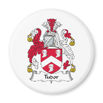 Tudor Family Crest magnets by coatsofarms Tudor Family Crest magnets
