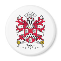 Tudor Family Crest magnets by coatsofarms Tudor Family Crest magnets