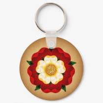 Tudor Rose keychains by opheliasart Tudor Rose keychains