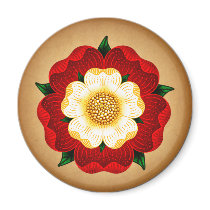 Tudor Rose magnets by opheliasart Tudor Rose magnets