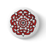 Tudor Rose Mandala Red Buttons