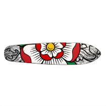 Tudor Rose Skateboard Deck