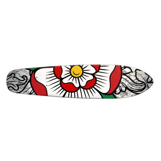 Tudor Rose Skateboard Deck