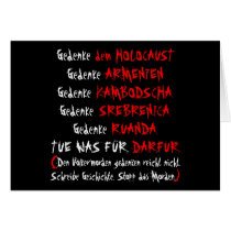 Tue was für Darfur cards