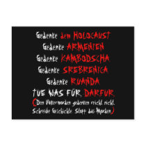 Tue was für Darfur postcards