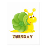 Tuesday Snail Postcard