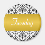 Tuesday Yellow - Damask Magnet