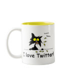 Tuff Kitty loves Twitter Coffee Mug