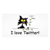 Tuff Kitty loves Twitter photo cards