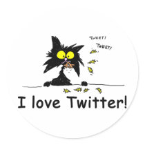 Tuff Kitty loves Twitter stickers