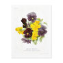 Tufted Pansies Post Cards