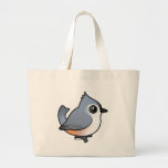 Tufted Titmouse Canvas Bags