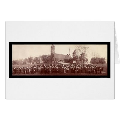 Tufts College Students Photo 1903 Greeting Cards by lc_panoramicphotos