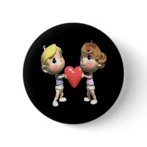 Tug Of War Pinback Button