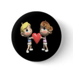 Tug Of War Pinback Button