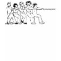 Tug of War (Front and Back) t-shirts