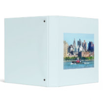Tugboat Against Manhattan Skyline binders