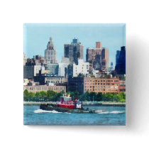 Tugboat Against Manhattan Skyline buttons