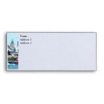 Tugboat Against Manhattan Skyline envelopes