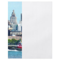 Tugboat Against Manhattan Skyline Flyers