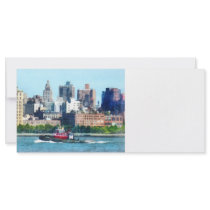 Tugboat Against Manhattan Skyline rack cards