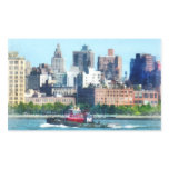 Tugboat Against Manhattan Skyline Sticker