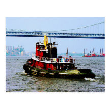 Tugboat at Penn's Land Philadelphia, PA Post Cards