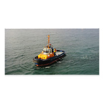 Tugboat Barbados II Custom Photo Card